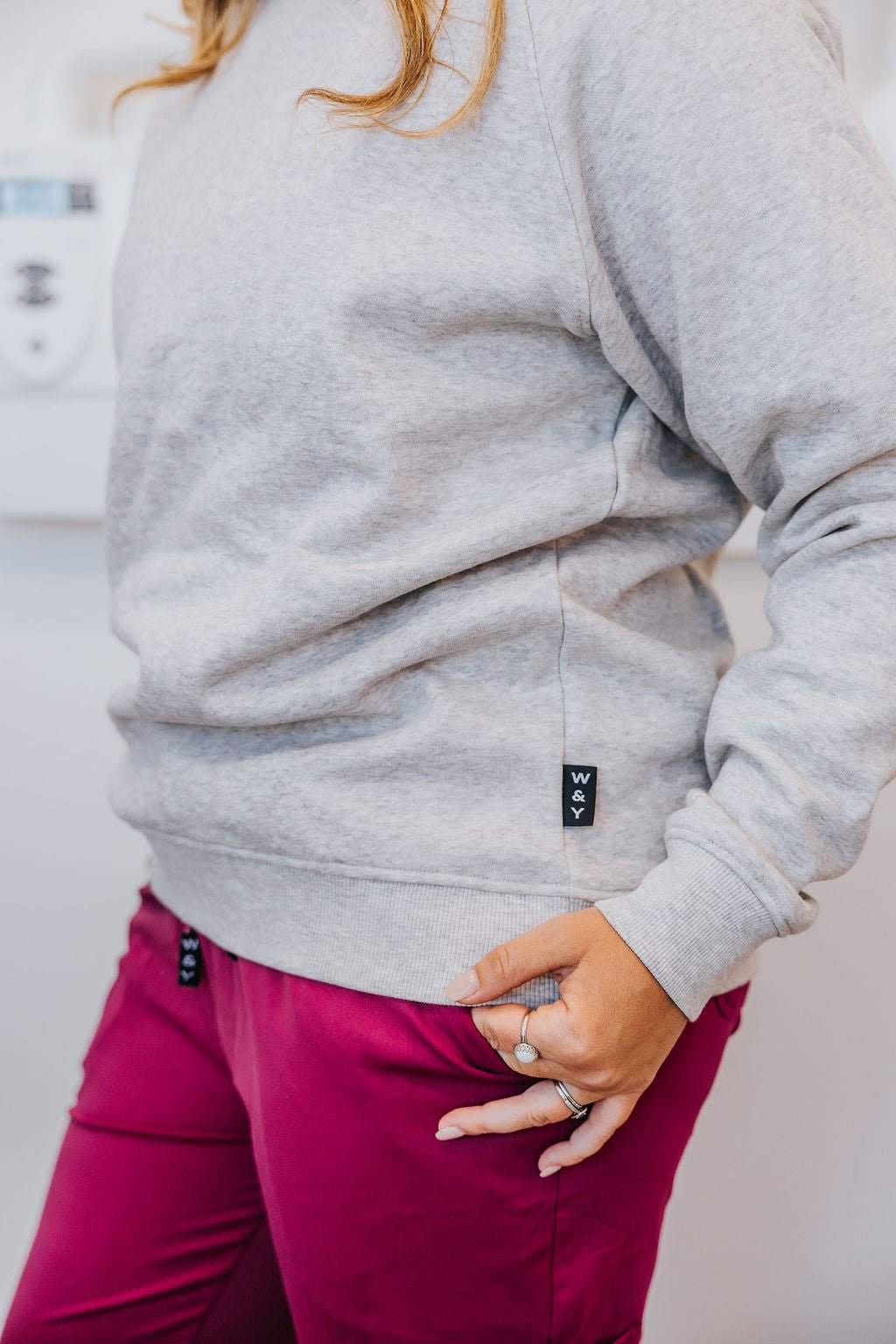 CREWNECK W&Y BASIC - GRIS - WILL&YOU