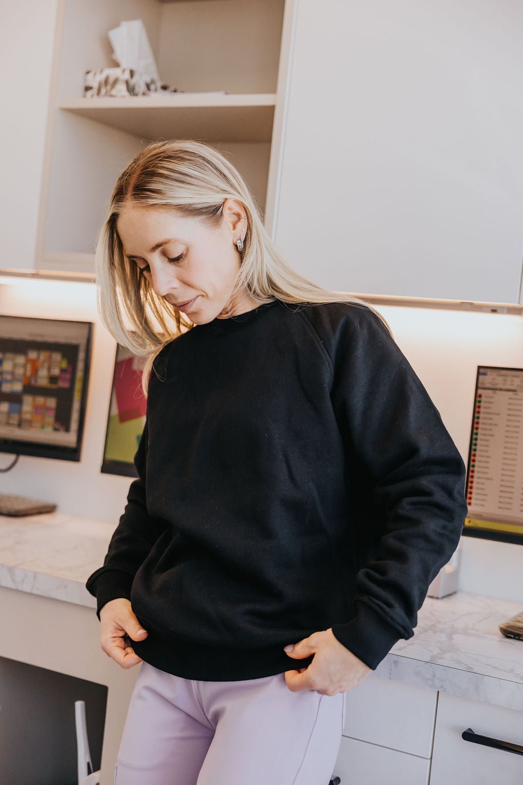 CREWNECK W&Y BASIC - NOIR - WILL&YOU