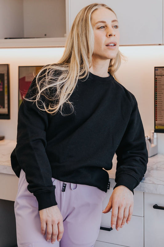 CREWNECK W&Y BASIC - NOIR - WILL&YOU