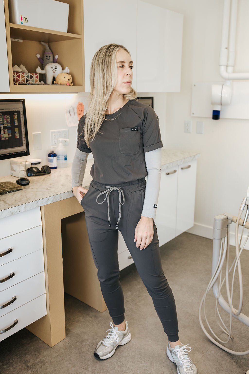 HAUT D'UNIFORME SHEPHERD - CHARCOAL - WILL&YOU