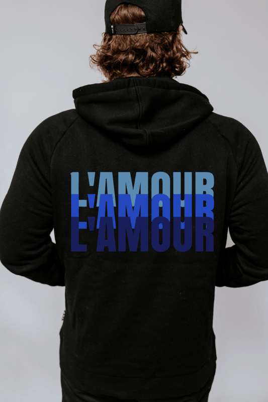 HOODIE L'AMOUR BLEU - WILLIAM CLOUTIER - WILL&YOU