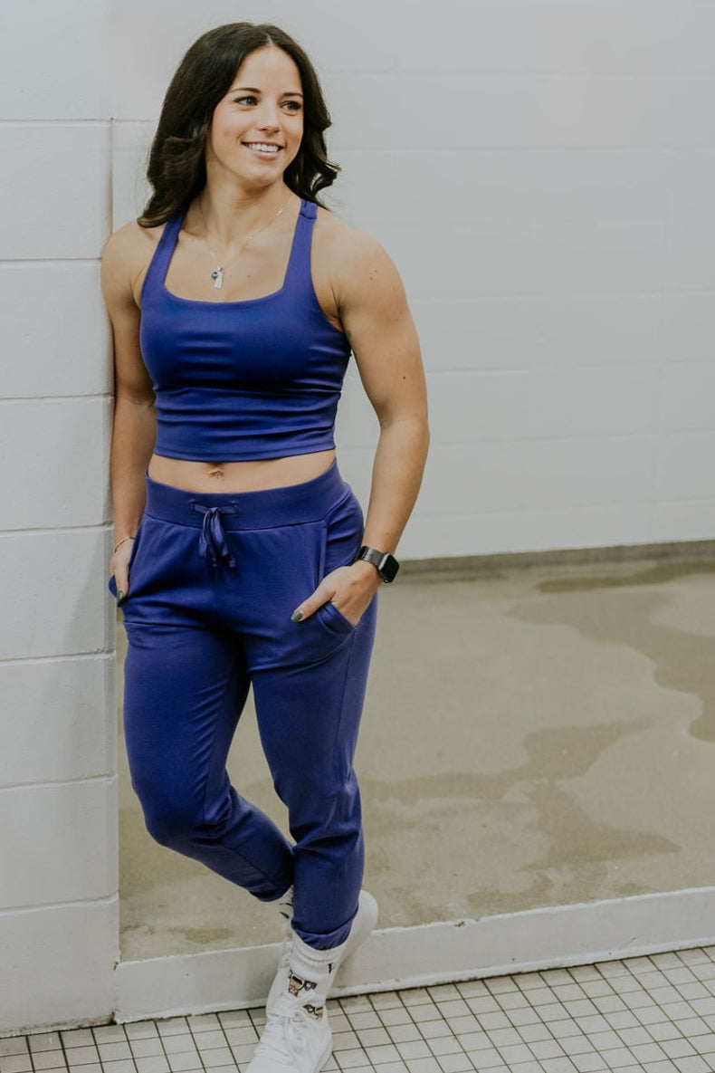 JOGGER DELFINE - BLEU MAUVE - WILL&YOU