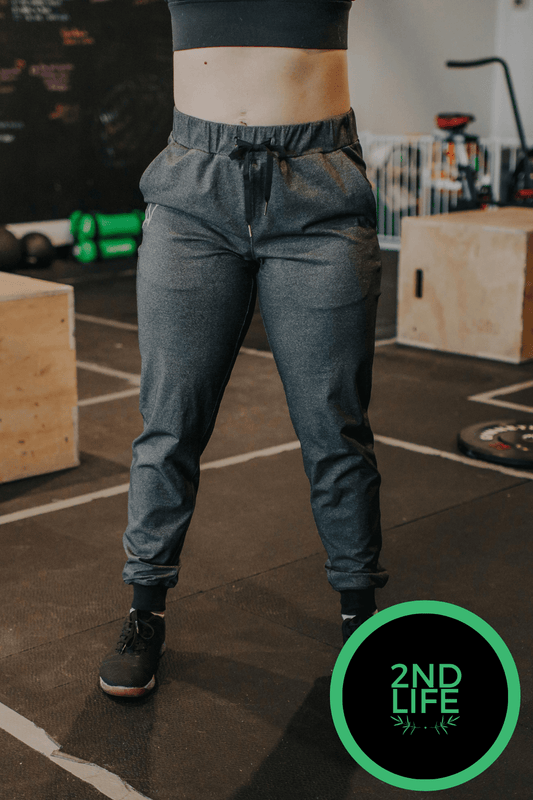 JOGGER DELFINE - GRIS CHINÉ FONCÉ - *2NDLIFE* - WILL&YOU