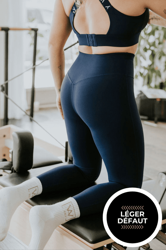 LEGGING SPORT MÉLANIE - NAVY - "LÉGER DÉFAUT" - WILL&YOU