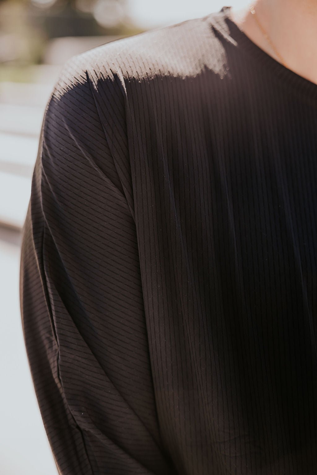 LONGSLEEVE SPORT NELLY - MESH NOIR - WILL&YOU
