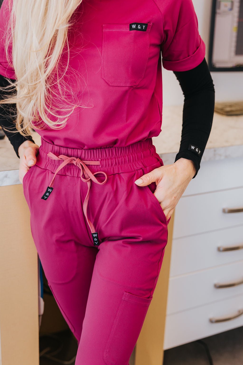 PANTALON D'UNIFORME SHEPHERD - MAGENTA - WILL&YOU