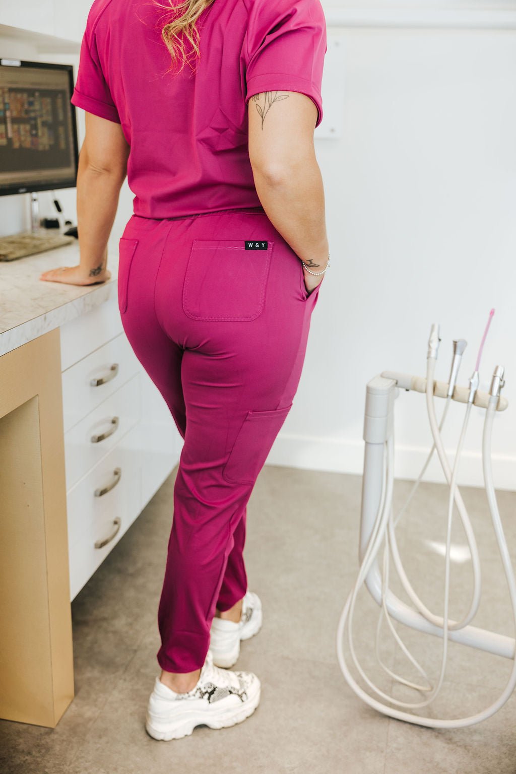 PANTALON D'UNIFORME SHEPHERD - MAGENTA - WILL&YOU