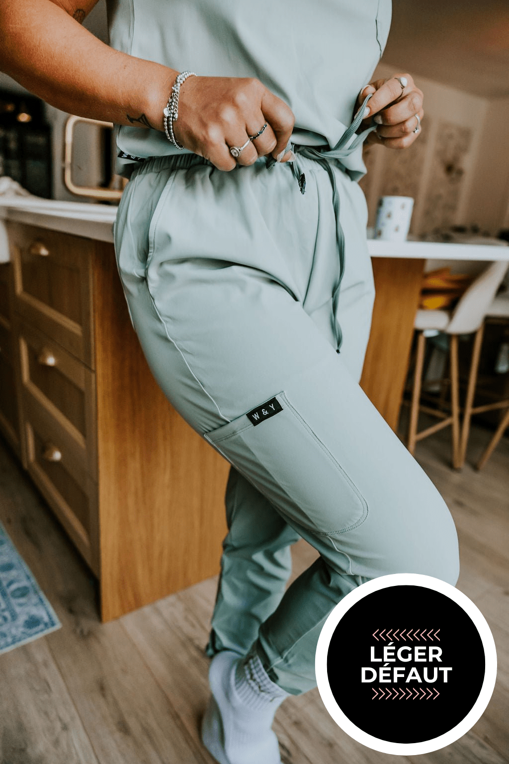 PANTALON D'UNIFORME SHEPHERD -SAUGE- "LÉGER DÉFAUT" - WILL&YOU