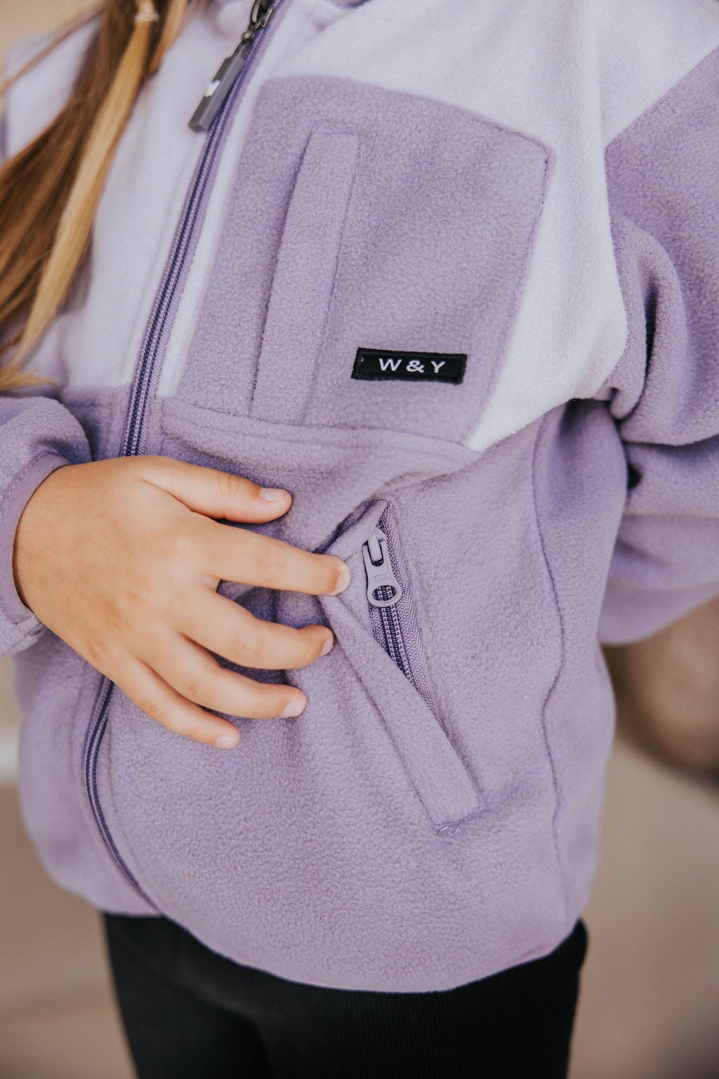 VESTE POLAR PAOLO (ENFANT) - LILAS - WILL&YOU
