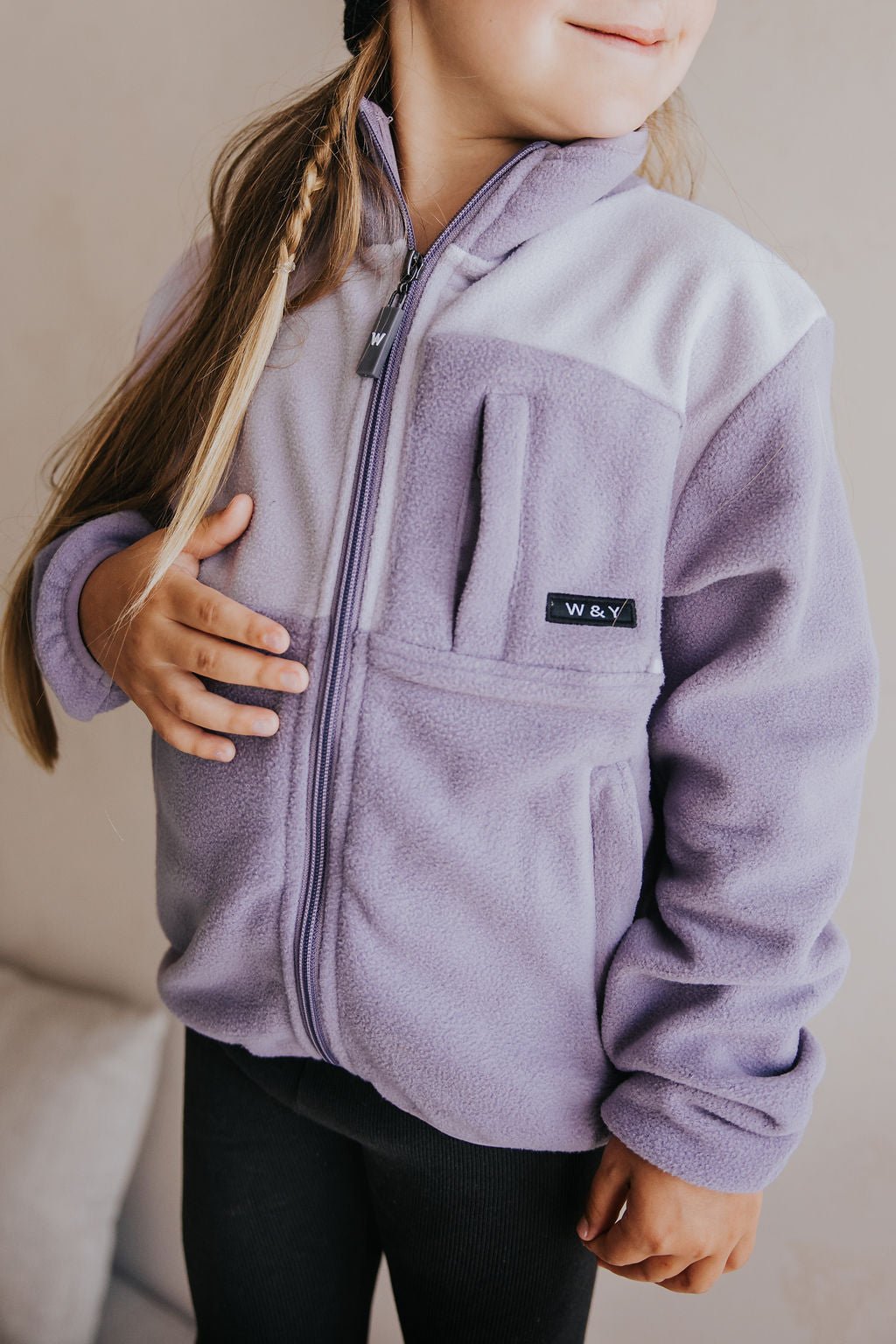 VESTE POLAR PAOLO (ENFANT) - LILAS - WILL&YOU