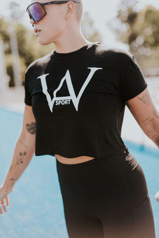 CROP TOP SPORT SKIPPER -NOIR-