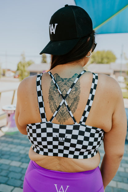 TOP SPORT ELISA COLLAB MEL TACOS -DAMIER-