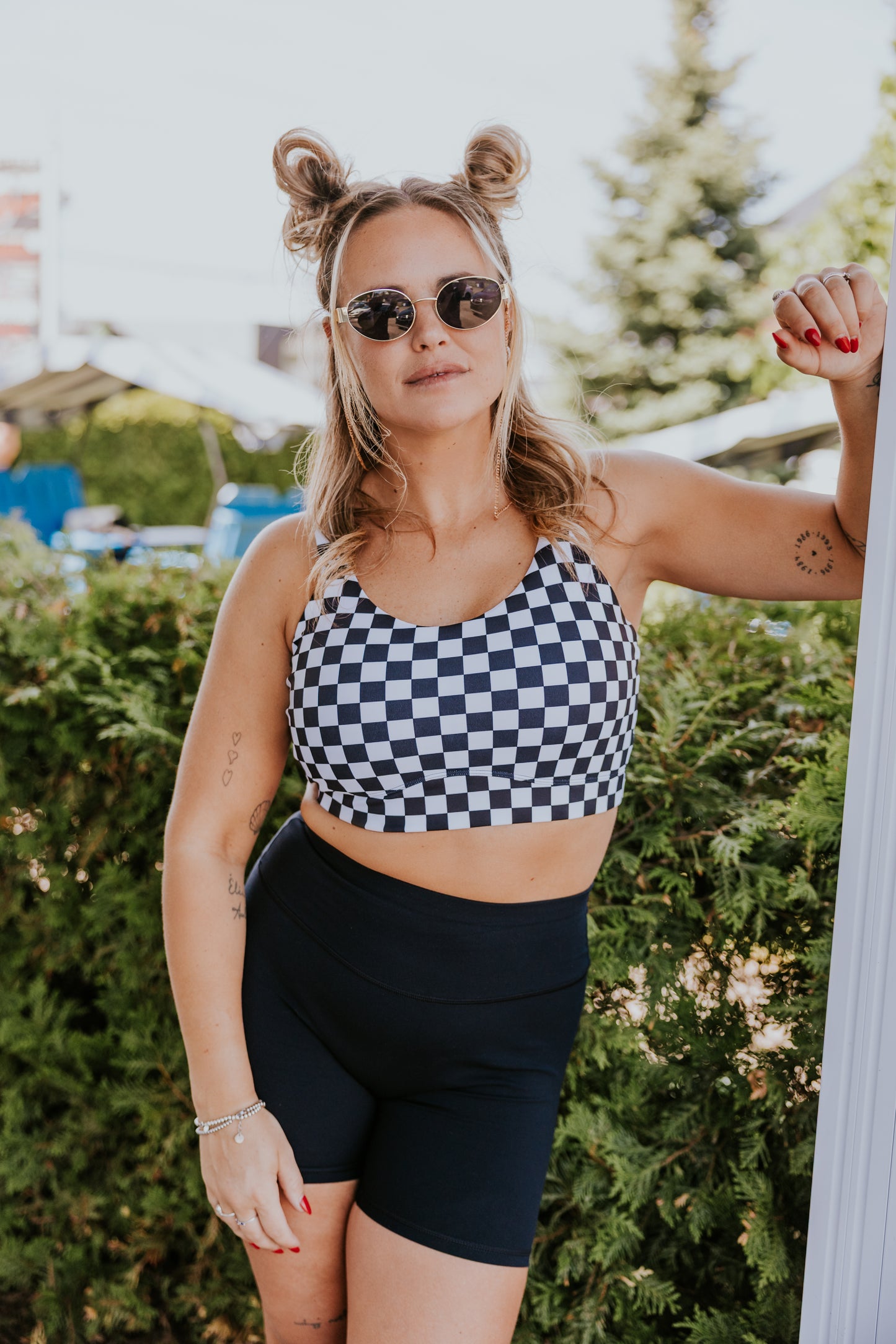 TOP SPORT ELISA COLLAB MEL TACOS -DAMIER-