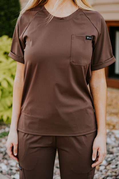 SHEPHERD UNIFORM TOP -ESPRESSO- 