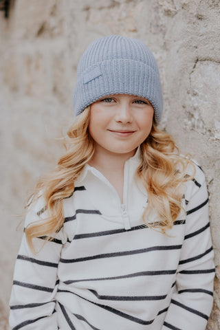 TUQUE SPENCER (ENFANT & ADULTE) -BLEU GLACIER-