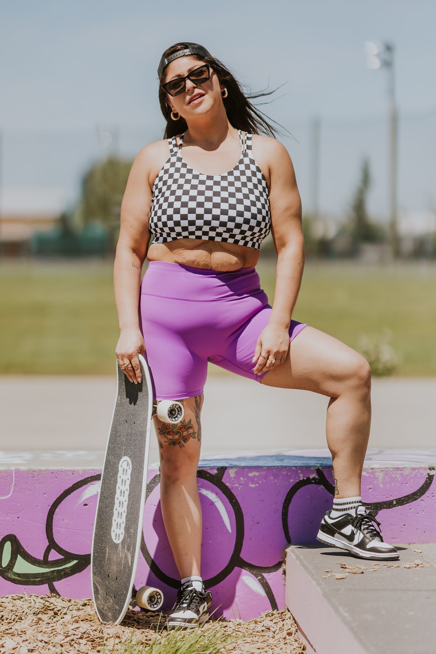 TOP SPORT ELISA COLLAB MEL TACOS -DAMIER-