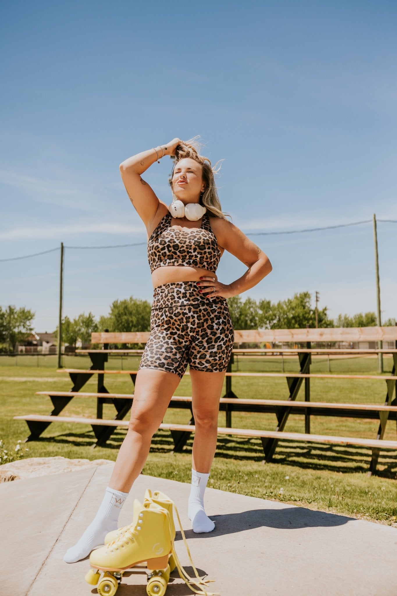 BIKER SHORT SPORT COLLAB MEL TACOS -LÉOPARD - WILL&YOU
