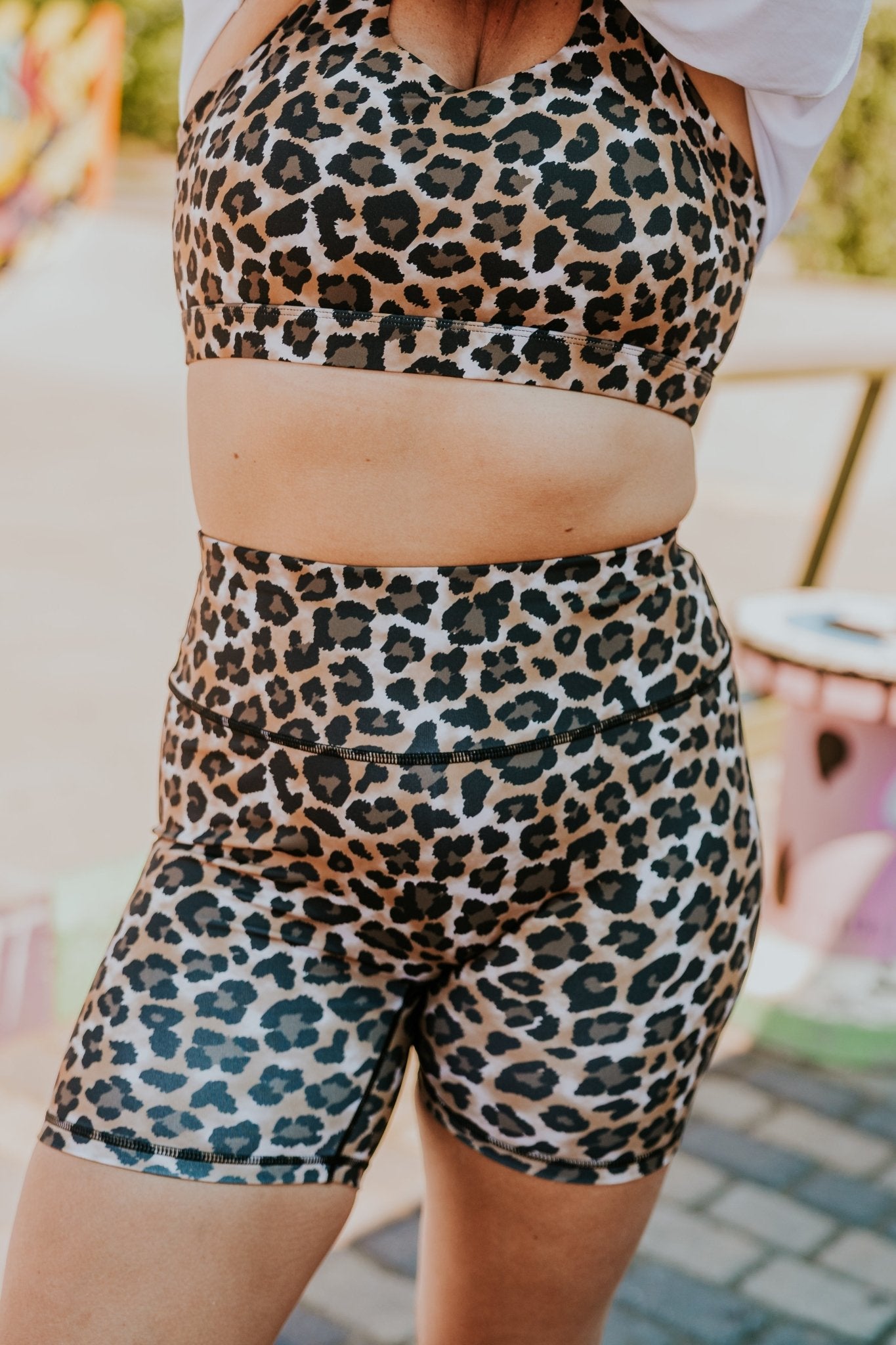 BIKER SHORT SPORT COLLAB MEL TACOS -LÉOPARD - WILL&YOU