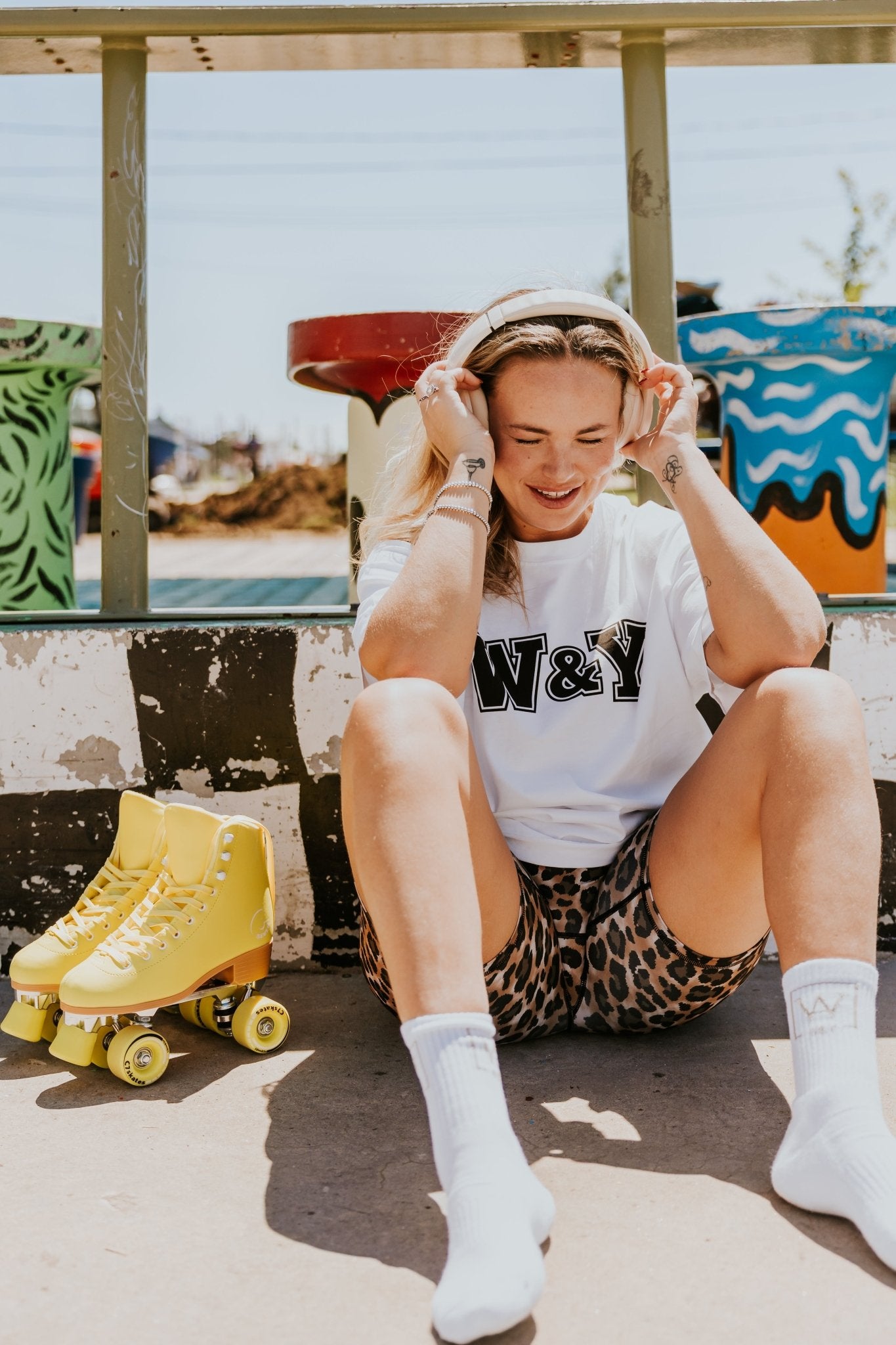 BIKER SHORT SPORT COLLAB MEL TACOS -LÉOPARD - WILL&YOU