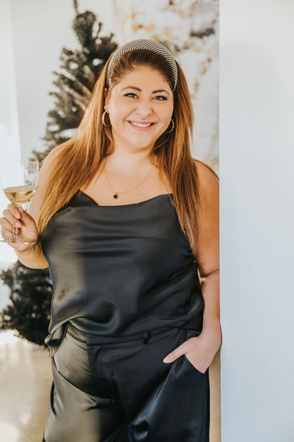 CAMISOLE OPALE - NOIR - WILL&YOU