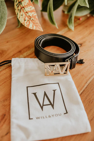 CEINTURE SIGNATURE - NOIR - WILL&YOU