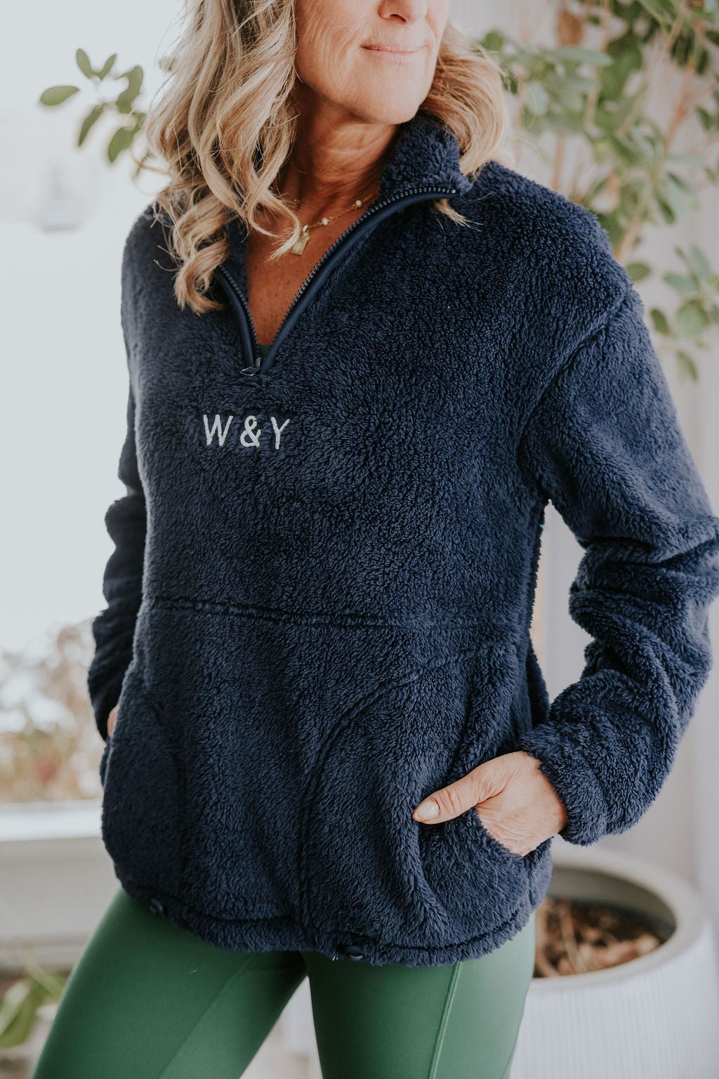 DEMI ZIP SHERPA FLORENCE - NAVY - WILL&YOU