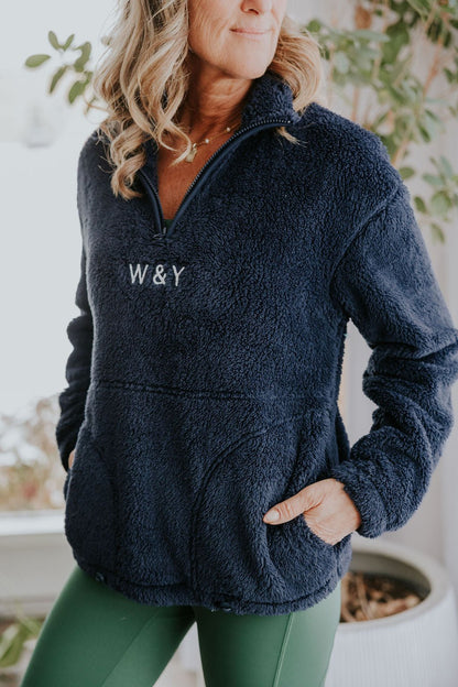 DEMI ZIP SHERPA FLORENCE - NAVY - WILL&YOU