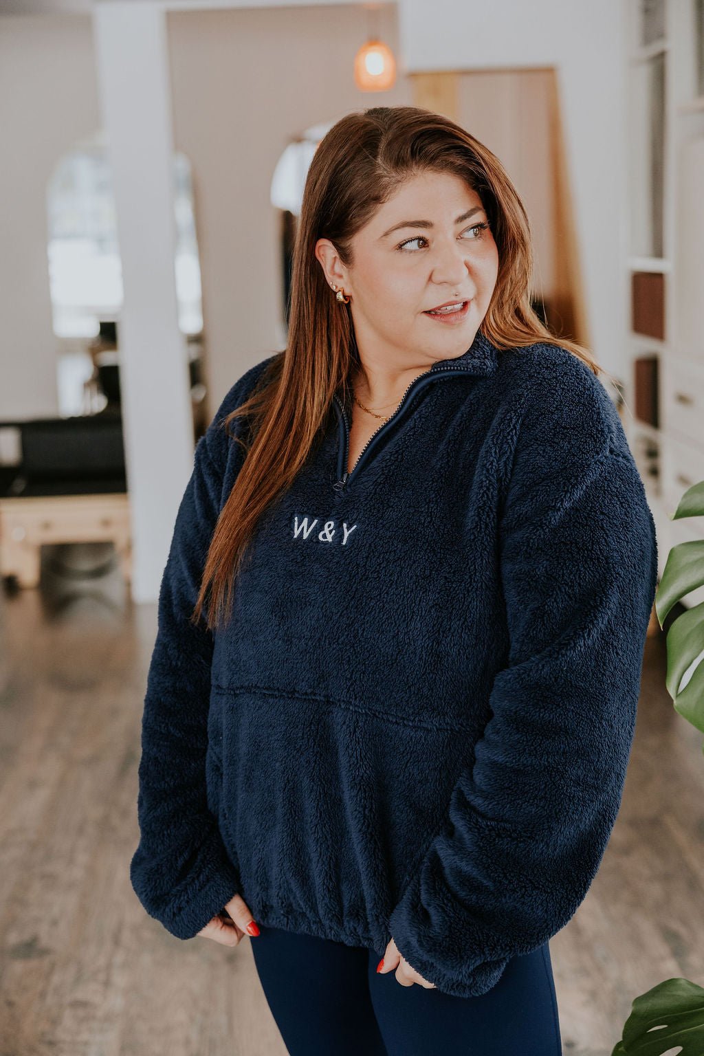 DEMI ZIP SHERPA FLORENCE - NAVY - WILL&YOU