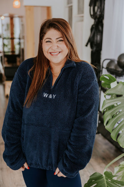DEMI ZIP SHERPA FLORENCE - NAVY - WILL&YOU