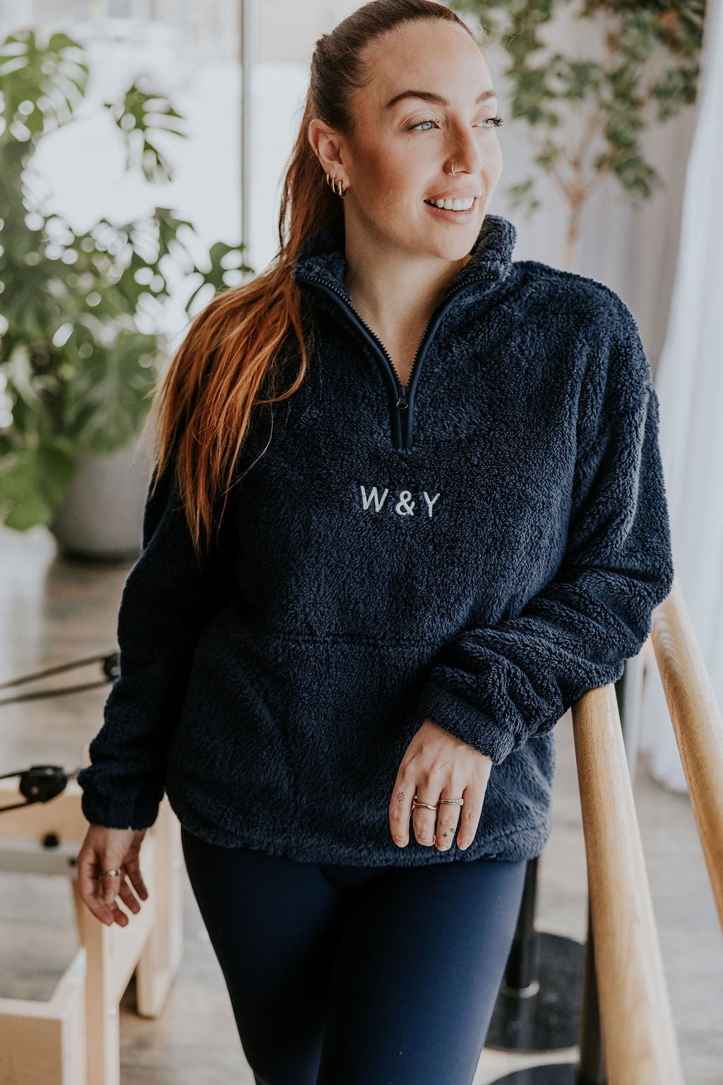DEMI ZIP SHERPA FLORENCE - NAVY - WILL&YOU