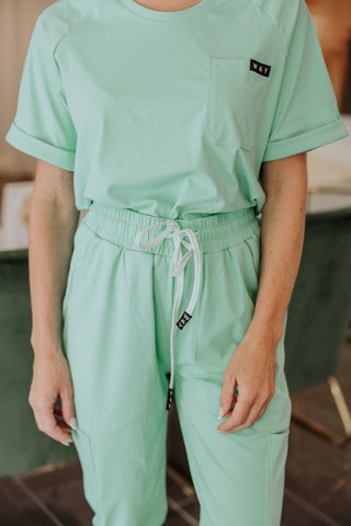 HAUT D'UNIFORME SHEPHERD - TURQUOISE - WILL&YOU