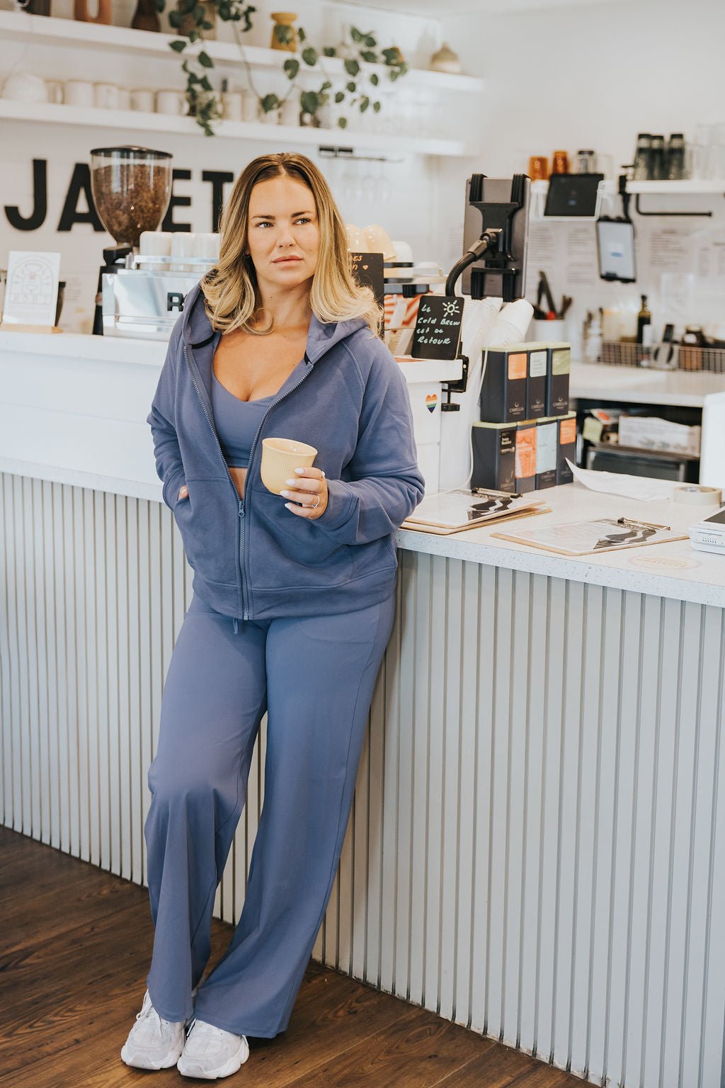 PANTALON MONICA -BLEU ORAGE - WILL&YOU