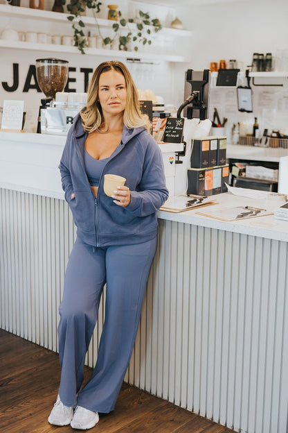 PANTALON MONICA -BLEU ORAGE - WILL&YOU