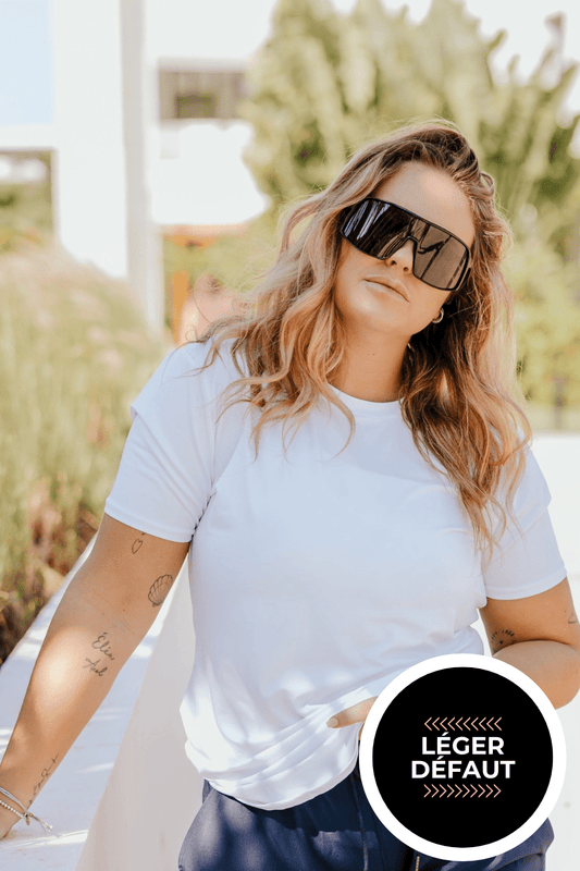 T - SHIRT BASIC DRYFIT (FEMME) - BLANC - "LÉGER DÉFAUT" - WILL&YOU