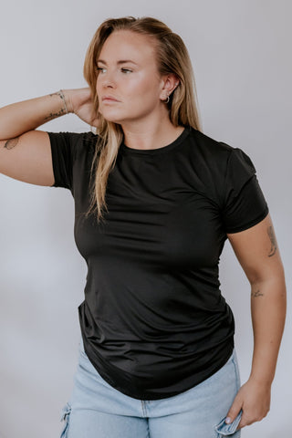 T - SHIRT CORPO DRYFIT (FEMME) - NOIR - WILL&YOU