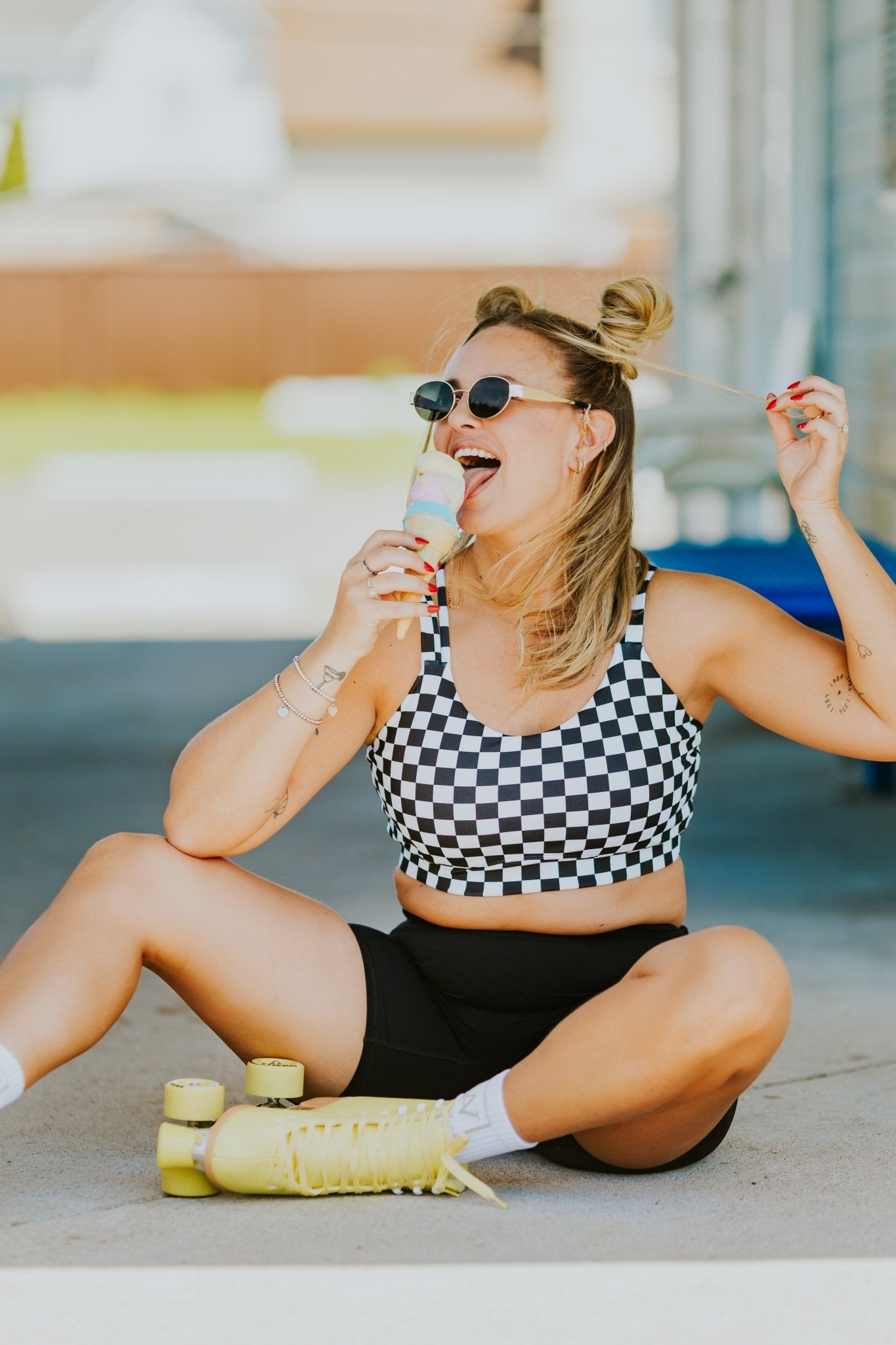 TOP SPORT ELISA COLLAB MEL TACOS -DAMIER - WILL&YOU