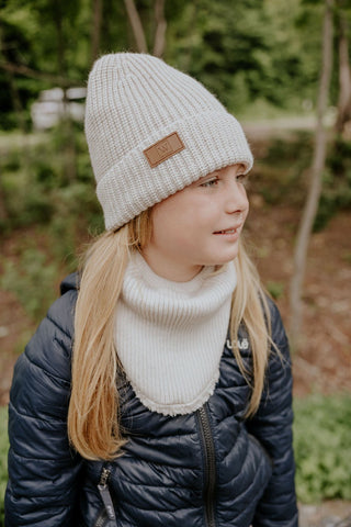 TUQUE LAINAGE (ENFANT & ADULTE) - CRÈME - WILL&YOU