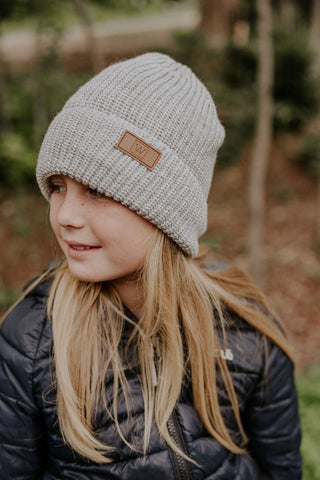 TUQUE LAINAGE (ENFANT & ADULTE) - GRIS - WILL&YOU