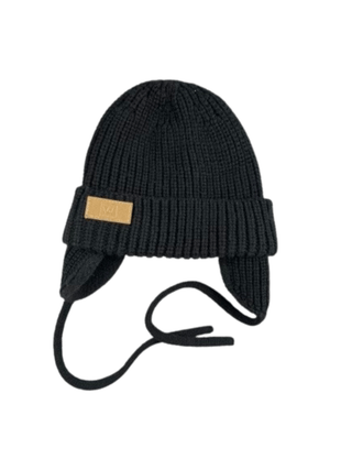 TUQUE LAINAGE (ENFANT AVEC OREILLES) - NOIR - WILL&YOU