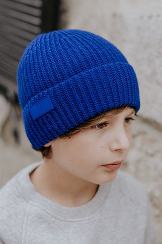 TUQUE SPENCER (ENFANT & ADULTE) - BLEU ROYAL - WILL&YOU