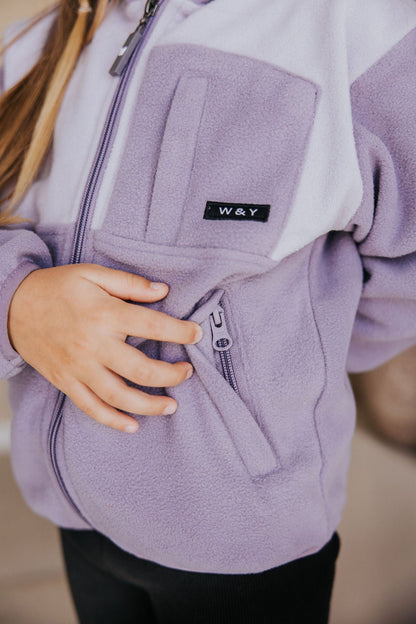 VESTE POLAR PAOLO (ENFANT) - LILAS - WILL&YOU
